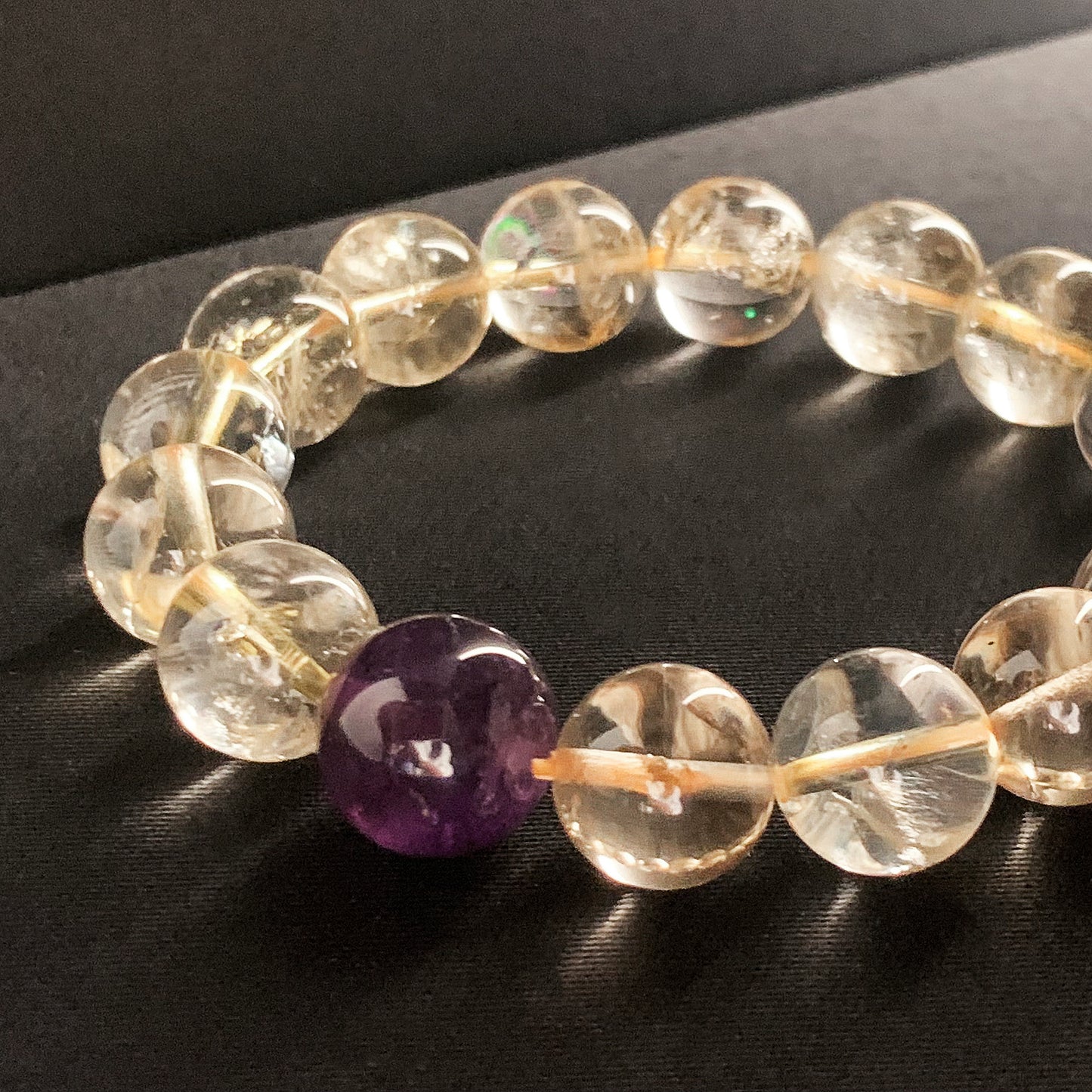 【LUCKYORE-A25010】Wealth Stone - Yellow Crystal Bracelet