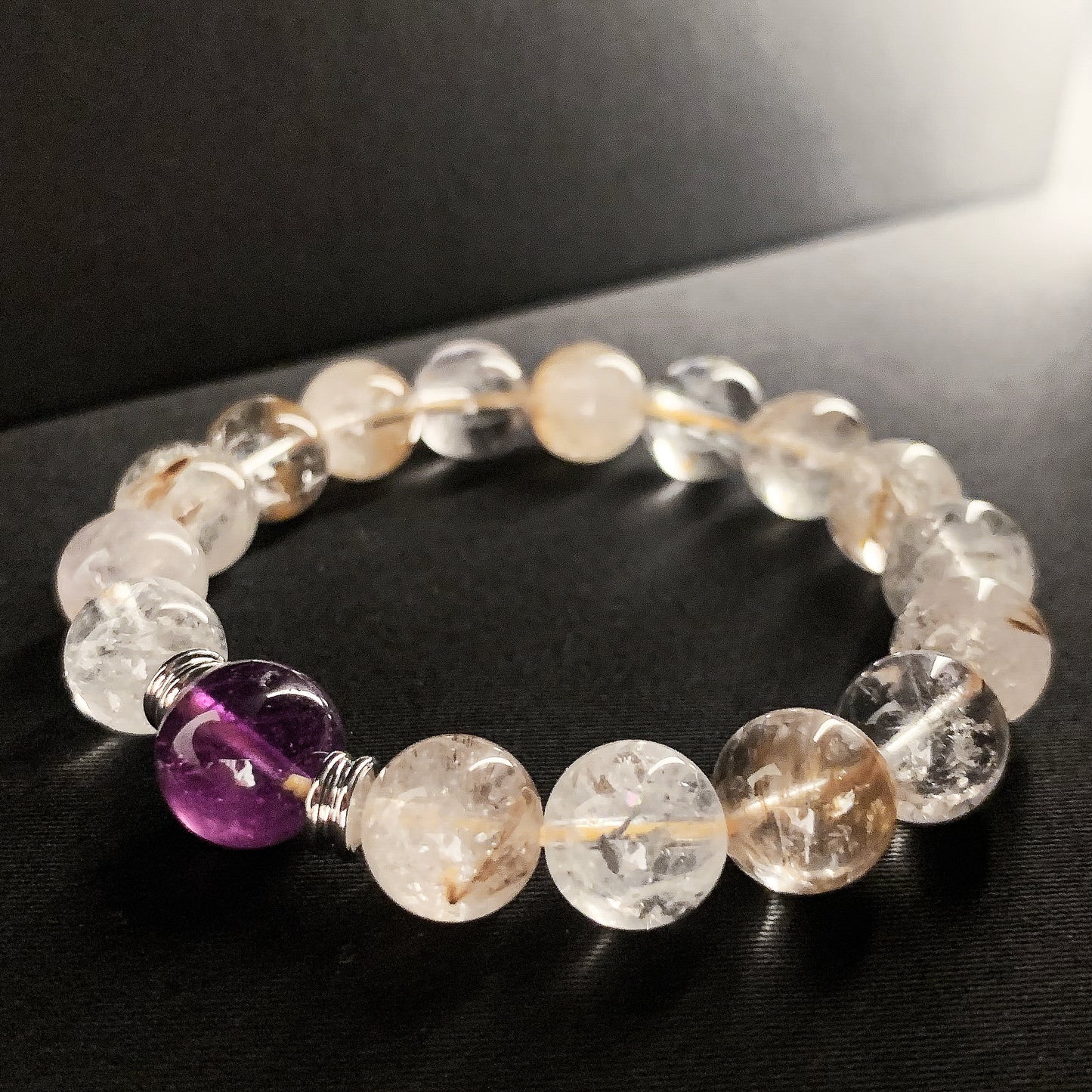 【LUCKYORE-A25015】Natural White Quartz Bracelet