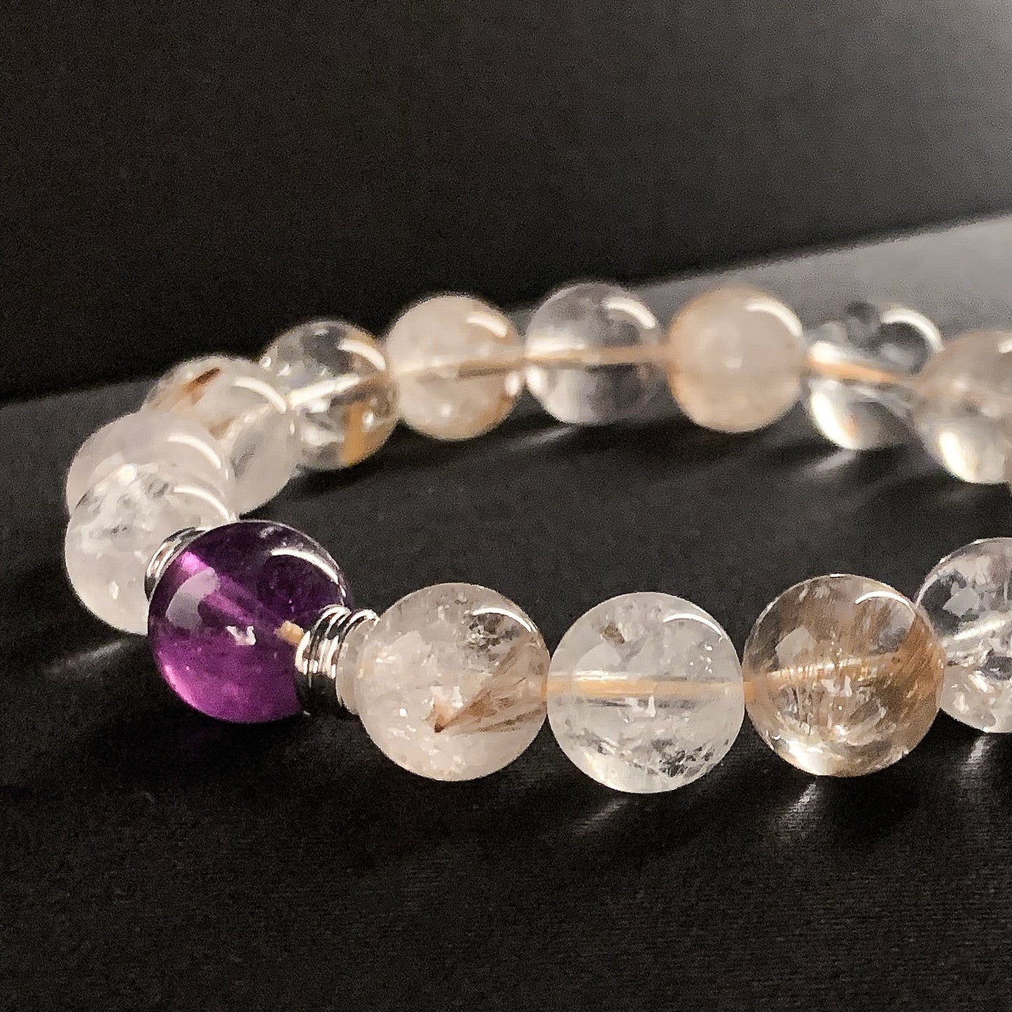 【LUCKYORE-A25015】Natural White Quartz Bracelet