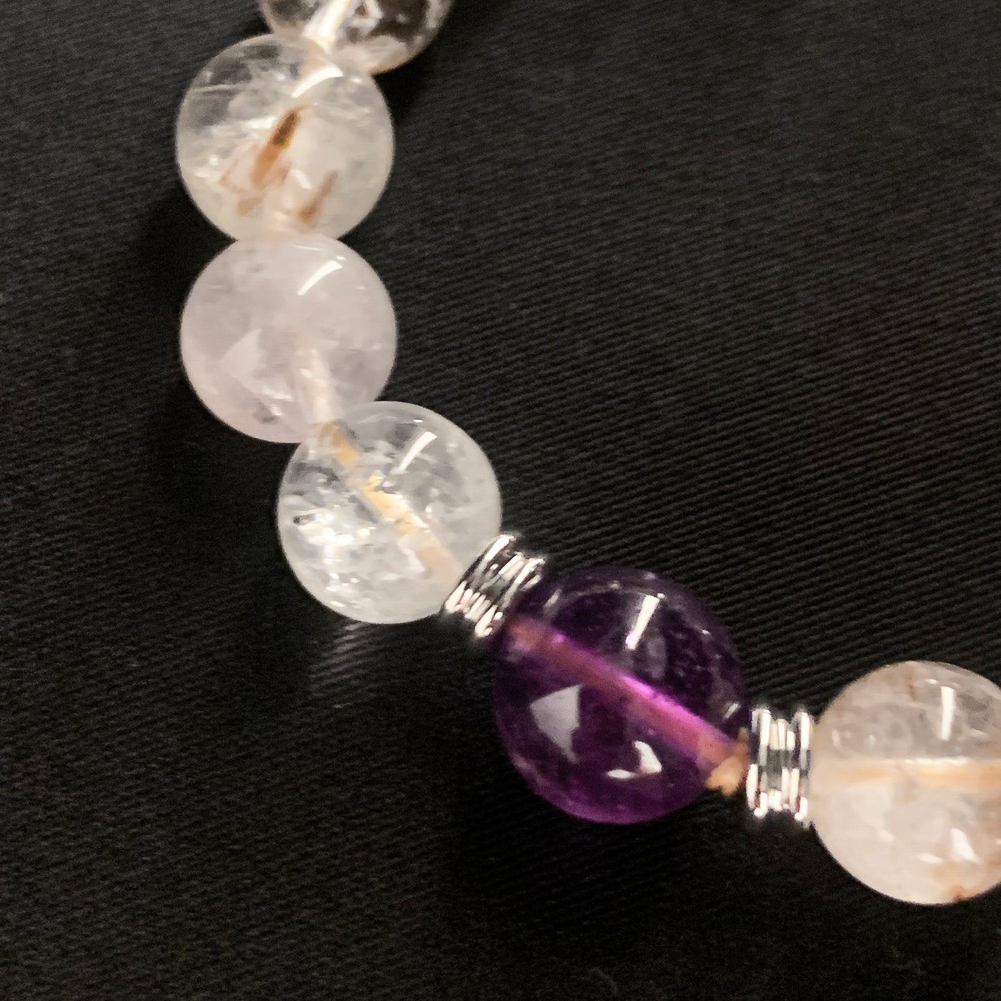 【LUCKYORE-A25015】Natural White Quartz Bracelet