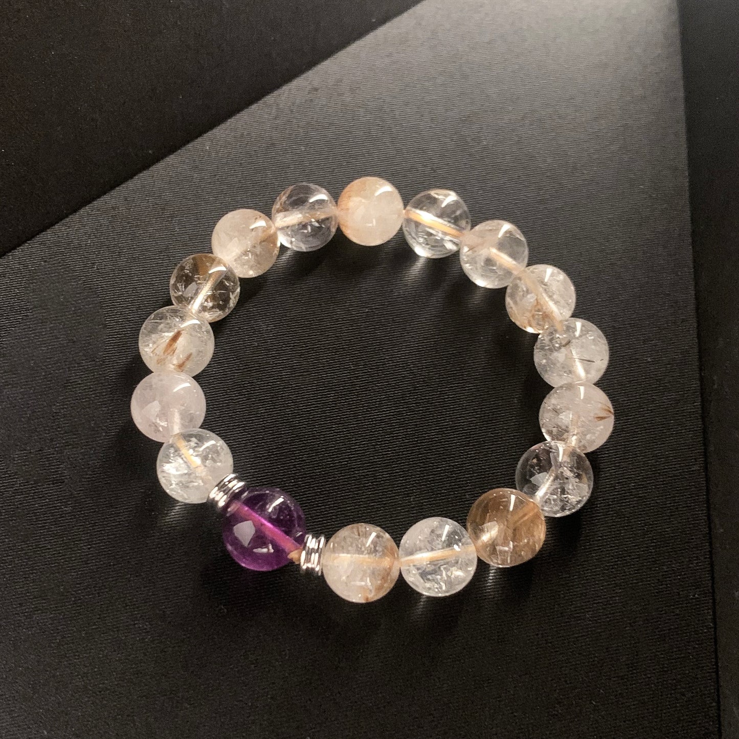 【LUCKYORE-A25015】Natural White Quartz Bracelet