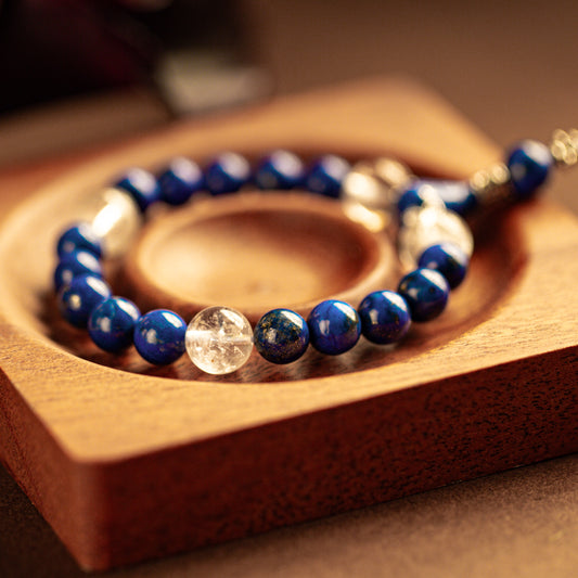 【LUCKYORE-A25018】Lapis Lazuli Buddhist Beads Bracelet