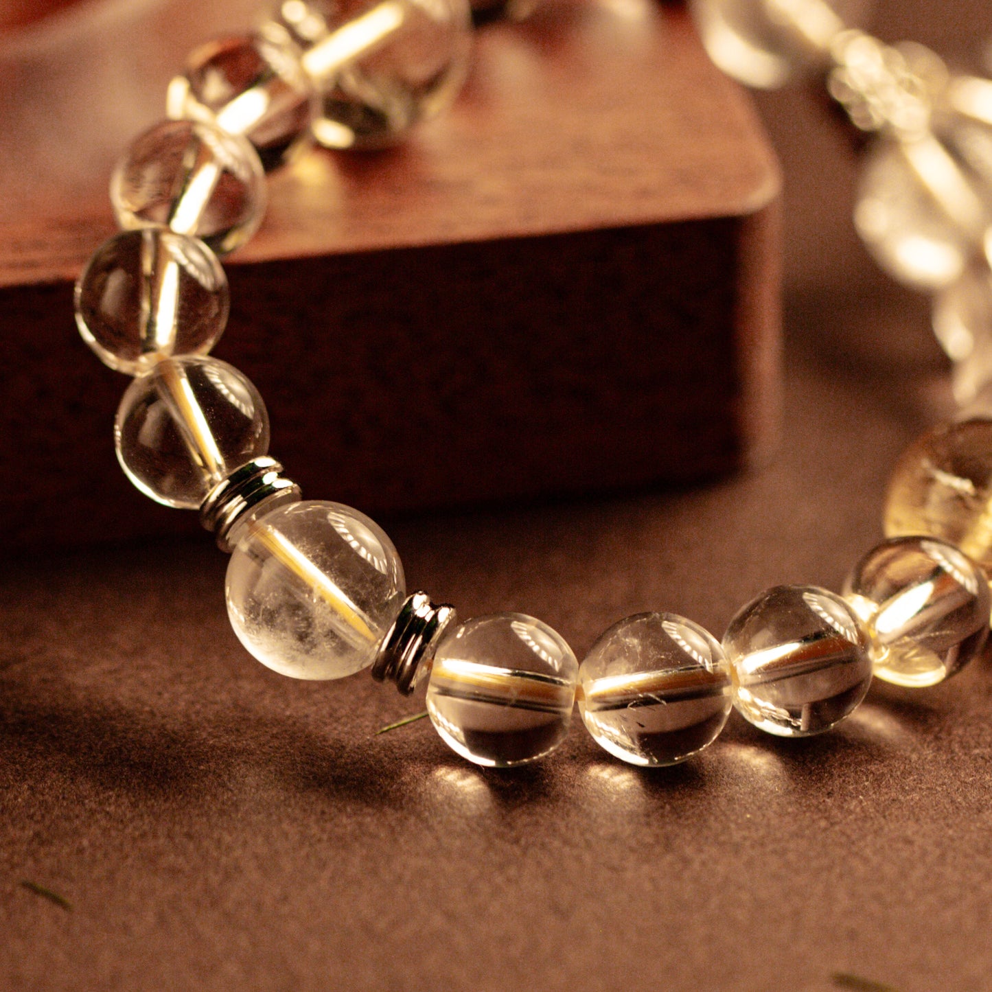 【LUCKYORE-A25021】White crystal high energy bracelet