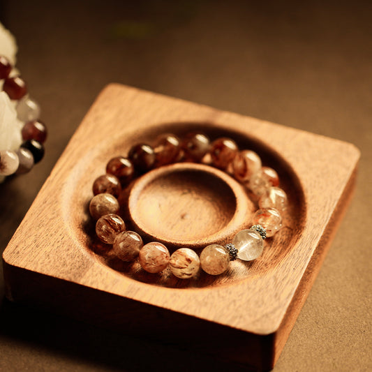 【LUCKYORE-A25005】Golden Hair Crystal High-Energy Bracelet