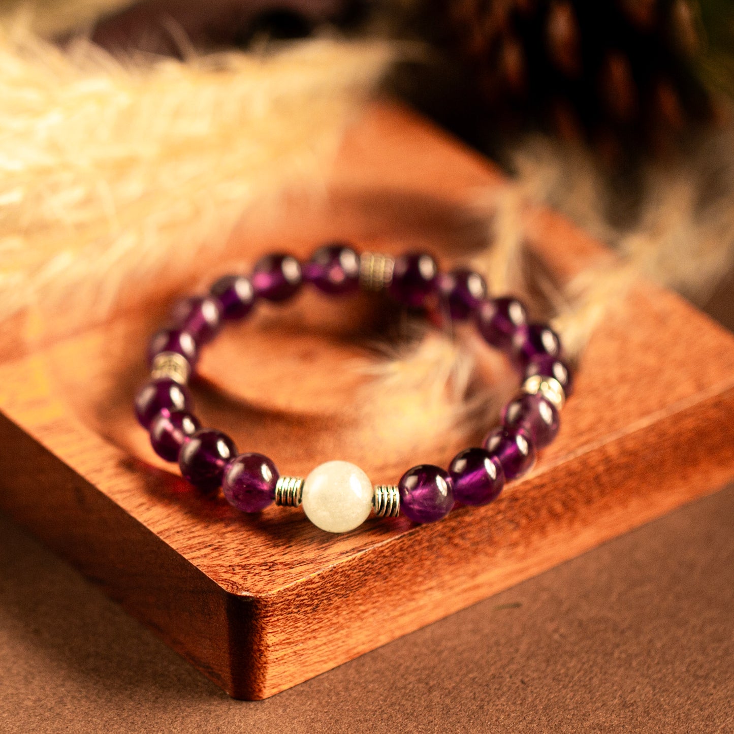 【LUCKYORE-A25007】Natural Amethyst Bracelet