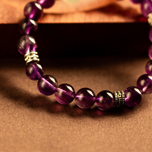 【LUCKYORE-A25007】Natural Amethyst Bracelet