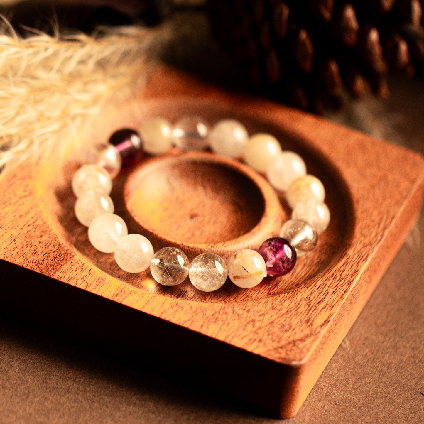 【LUCKYORE-A25004】White Crystal High-Energy Bracelet