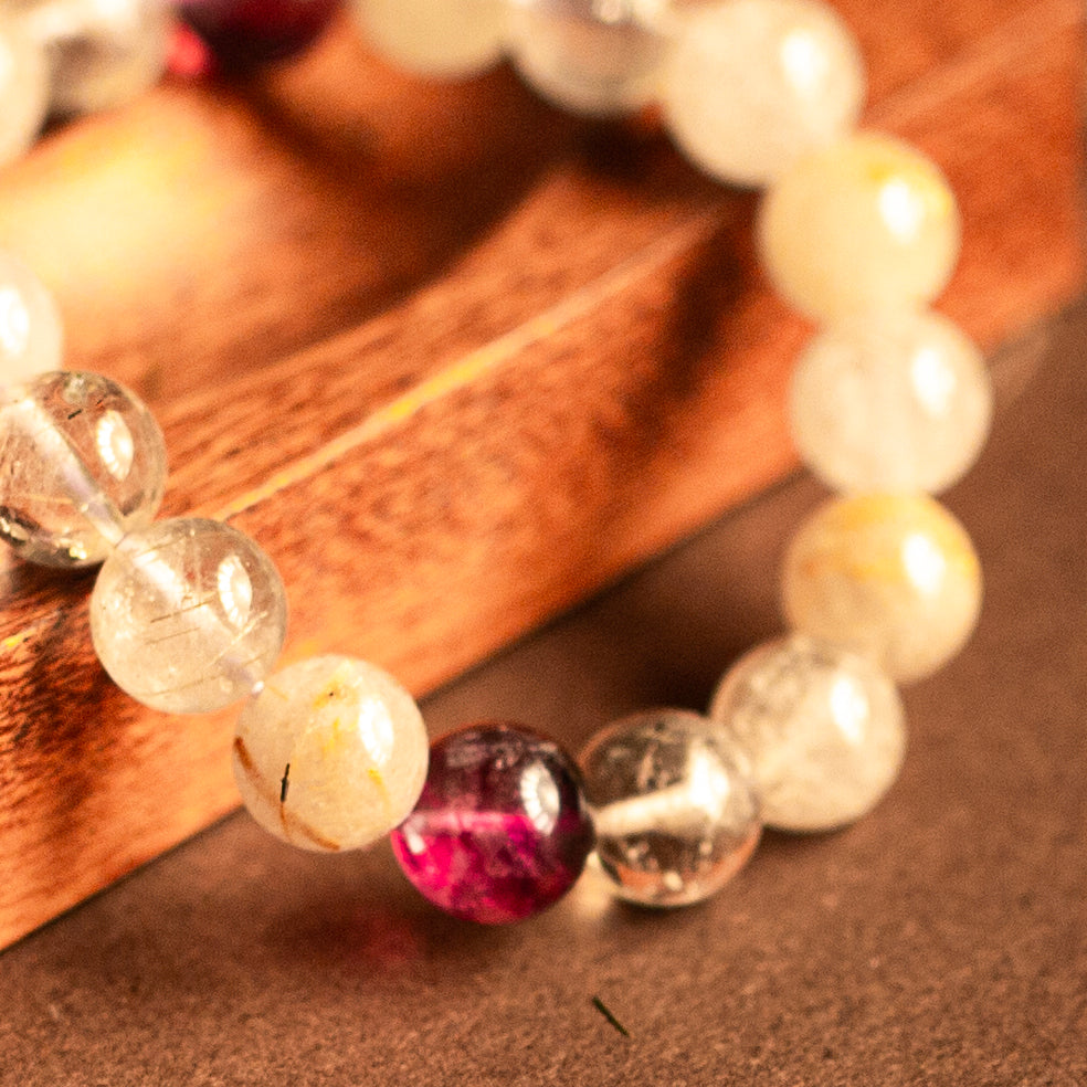 【LUCKYORE-A25004】White Crystal High-Energy Bracelet