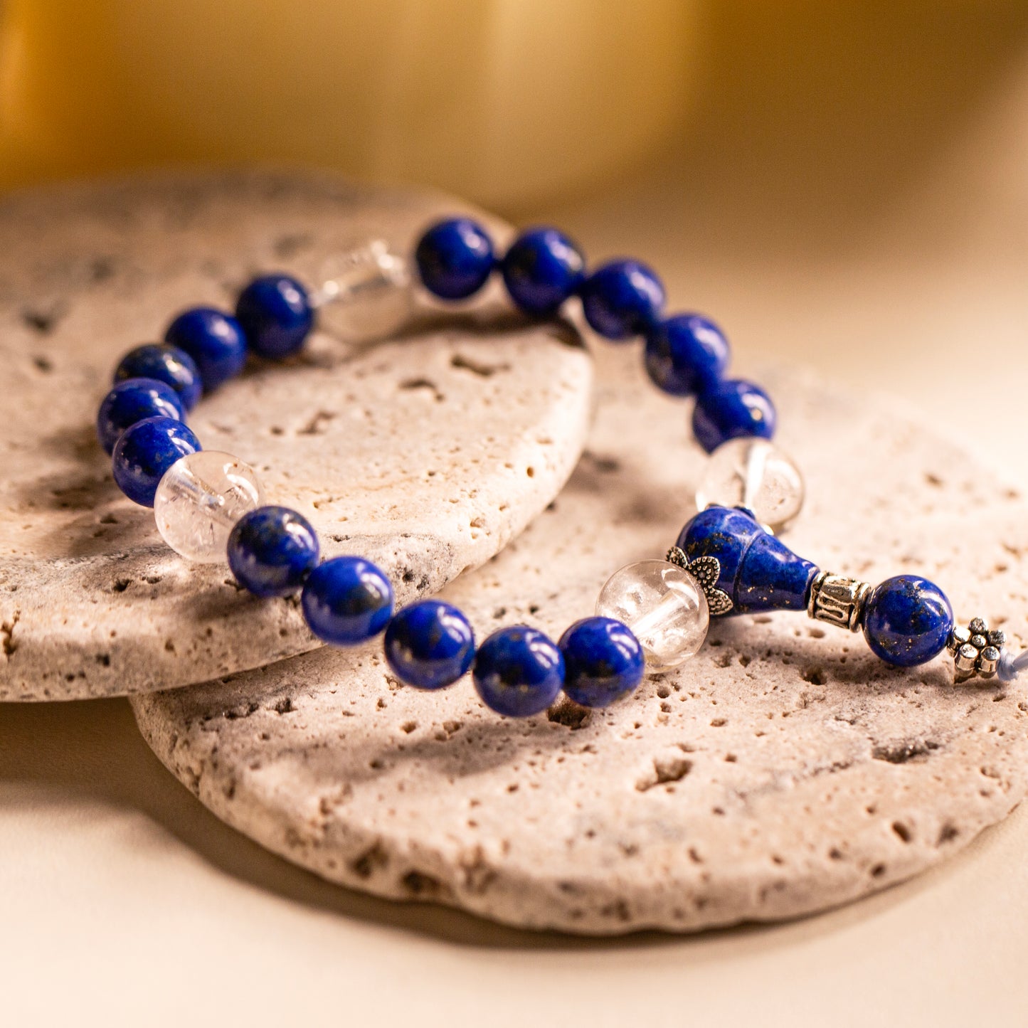 【LUCKYORE-A25018】Lapis Lazuli Buddhist Beads Bracelet
