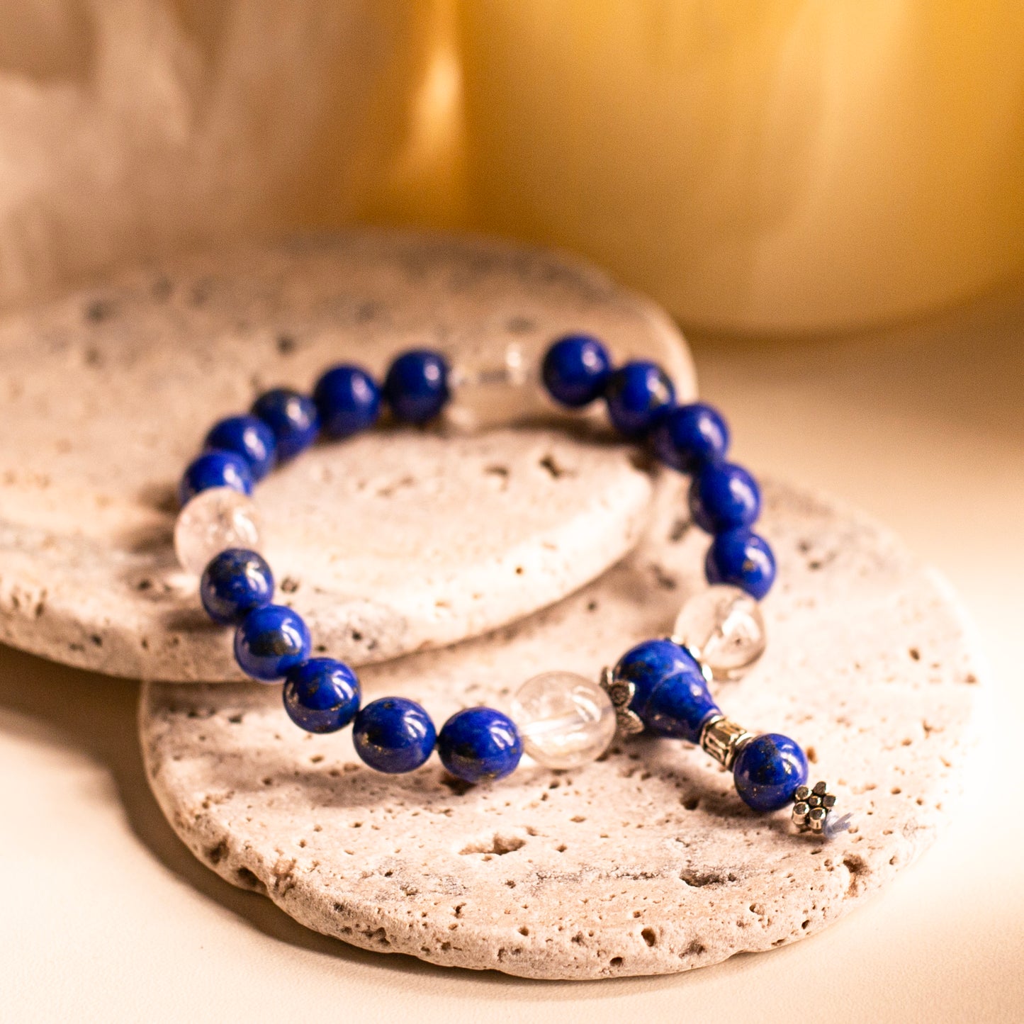 【LUCKYORE-A25018】Lapis Lazuli Buddhist Beads Bracelet