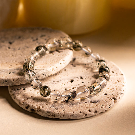 【LUCKYORE-A25011】Black Super Seven Crystal Bracelet