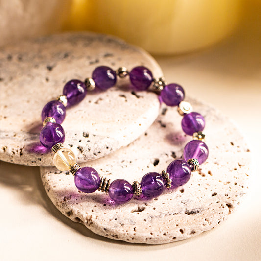 【LUCKYORE-A25012】Natural Amethyst Bracelet