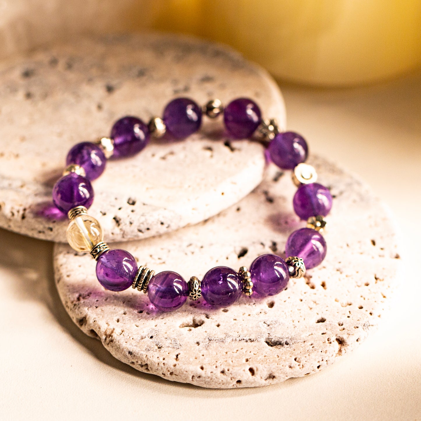 【LUCKYORE-A25012】Natural Amethyst Bracelet