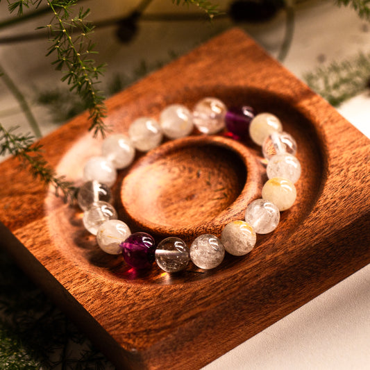 【LUCKYORE-A25004】White Crystal High-Energy Bracelet