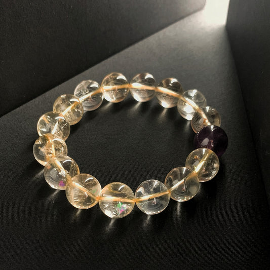 【LUCKYORE-A25010】Wealth Stone - Yellow Crystal Bracelet