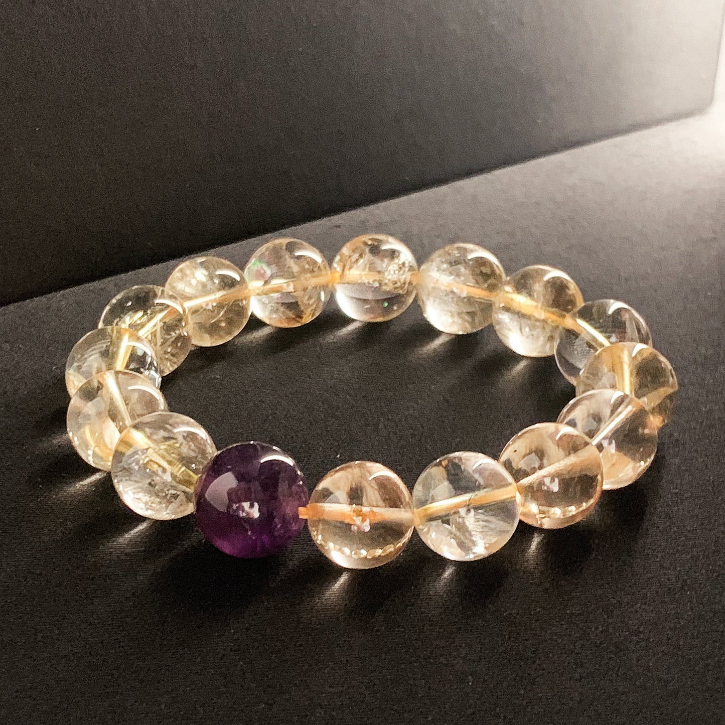 【LUCKYORE-A25010】Wealth Stone - Yellow Crystal Bracelet