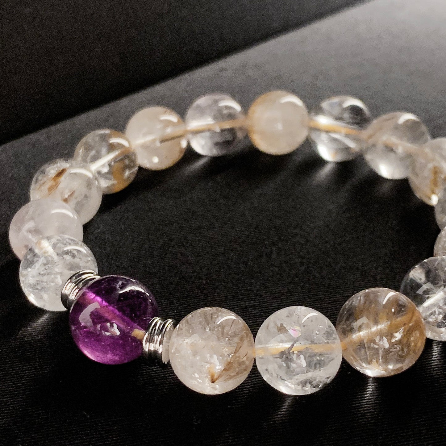 【LUCKYORE-A25015】Natural White Quartz Bracelet