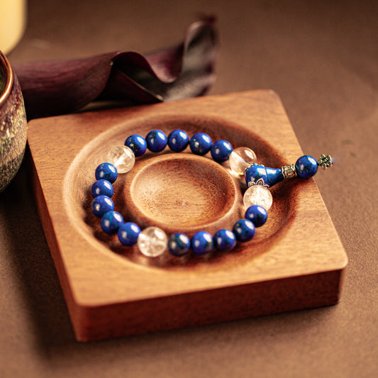 【LUCKYORE-A25018】Lapis Lazuli Buddhist Beads Bracelet