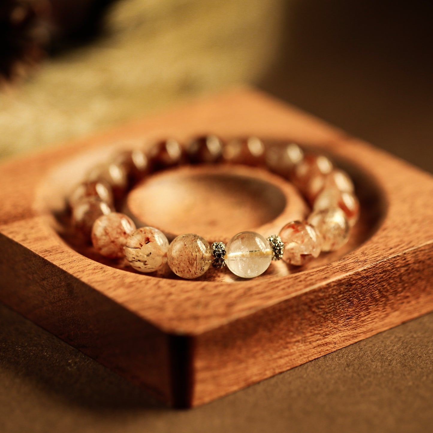 【LUCKYORE-A25005】Golden Hair Crystal High-Energy Bracelet