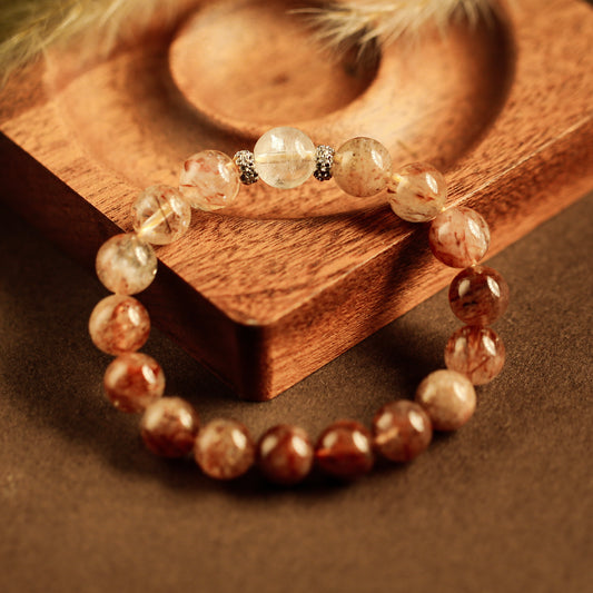 【LUCKYORE-A25005】Golden Hair Crystal High-Energy Bracelet