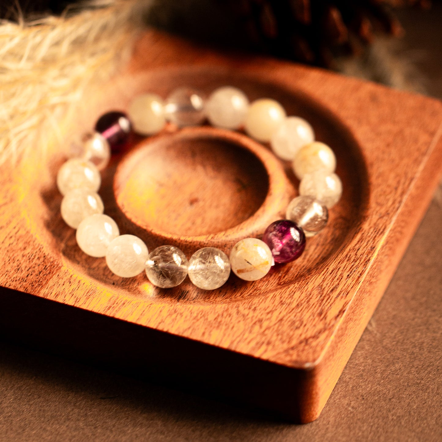 【LUCKYORE-A25004】White Crystal High-Energy Bracelet