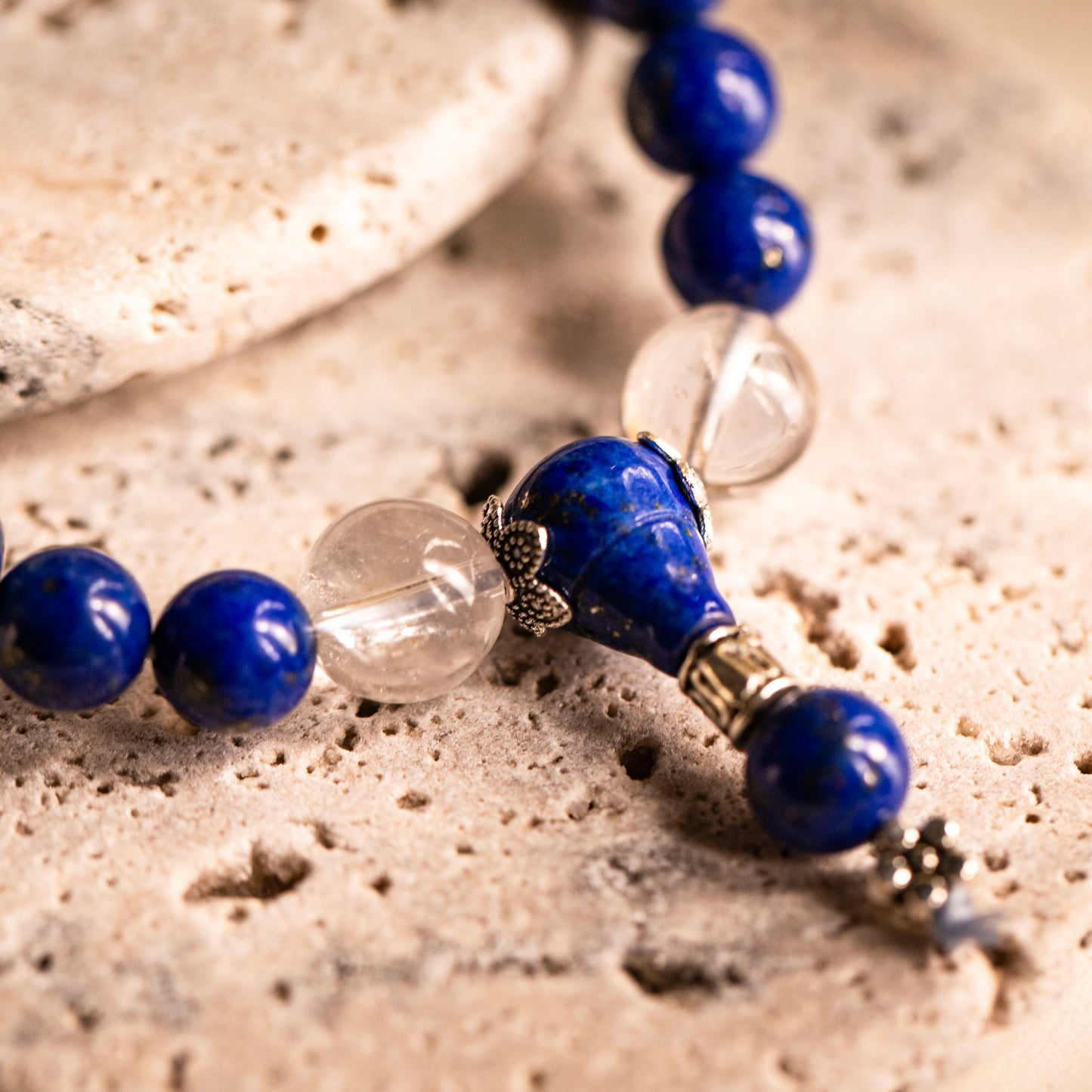 【LUCKYORE-A25018】Lapis Lazuli Buddhist Beads Bracelet