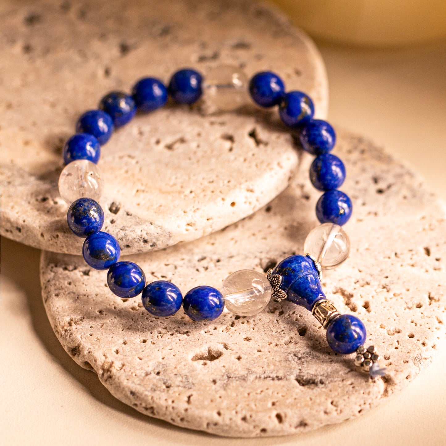 【LUCKYORE-A25018】Lapis Lazuli Buddhist Beads Bracelet