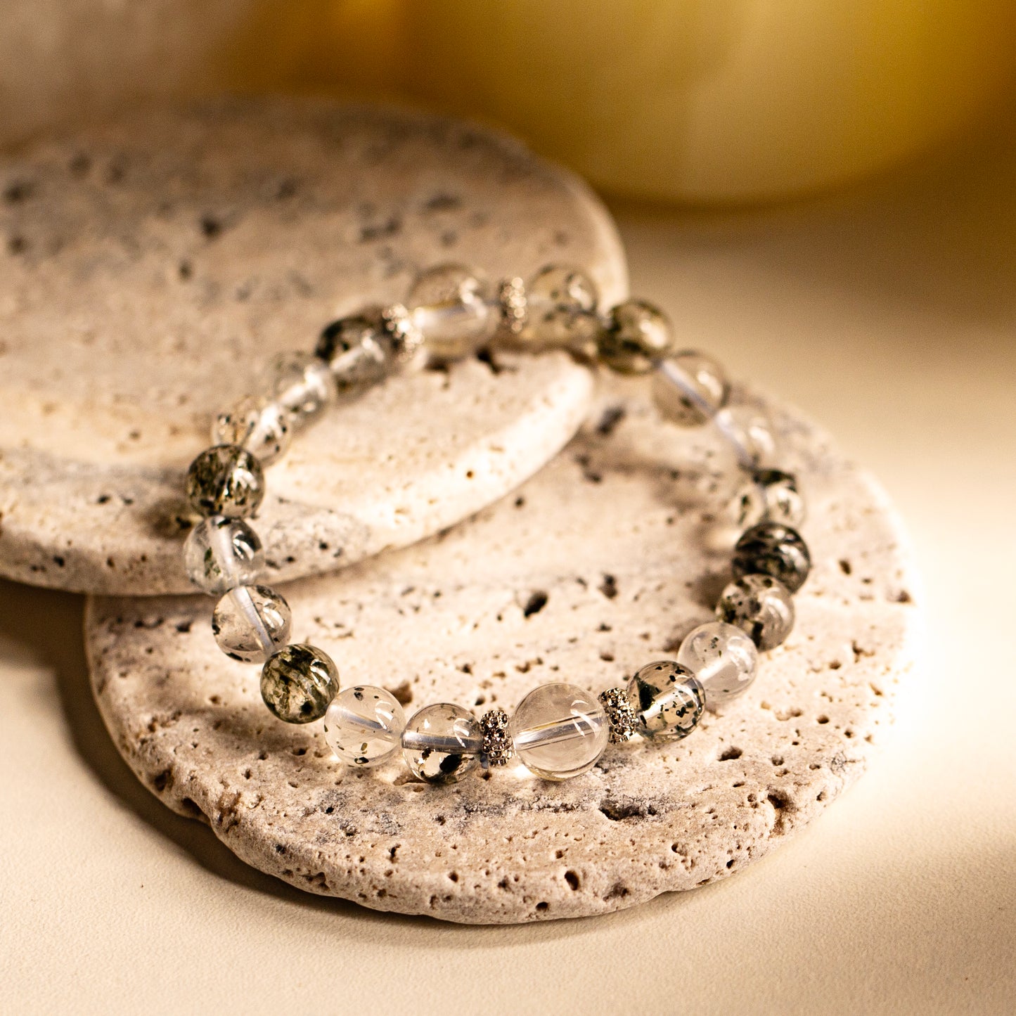 【LUCKYORE-A25011】Black Super Seven Crystal Bracelet