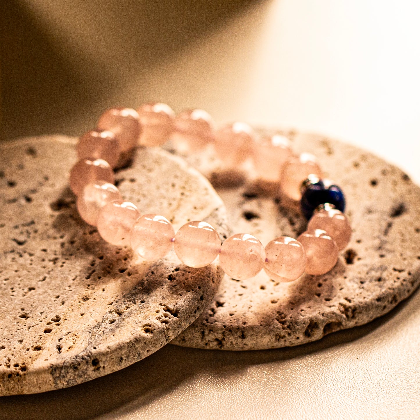 【LUCKYORE-A25016】Madagascar Natural Rose Quartz Bracelet