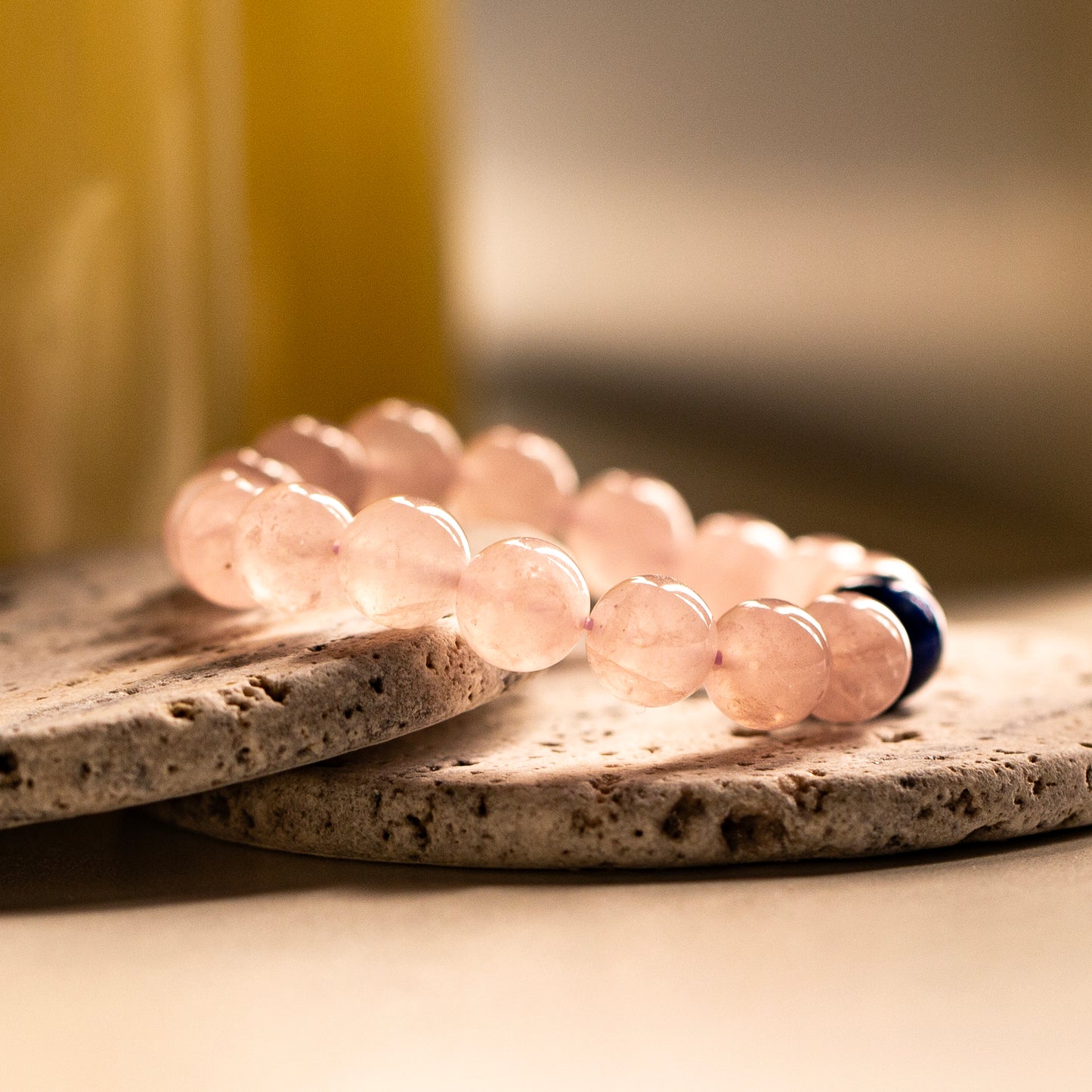 【LUCKYORE-A25016】Madagascar Natural Rose Quartz Bracelet