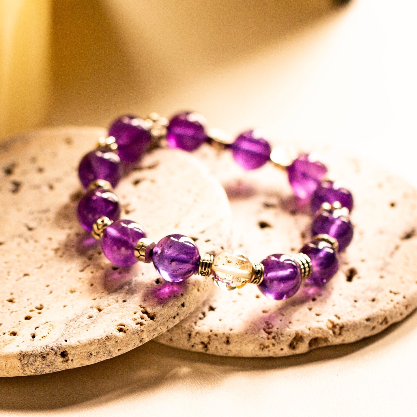 【LUCKYORE-A25012】Natural Amethyst Bracelet