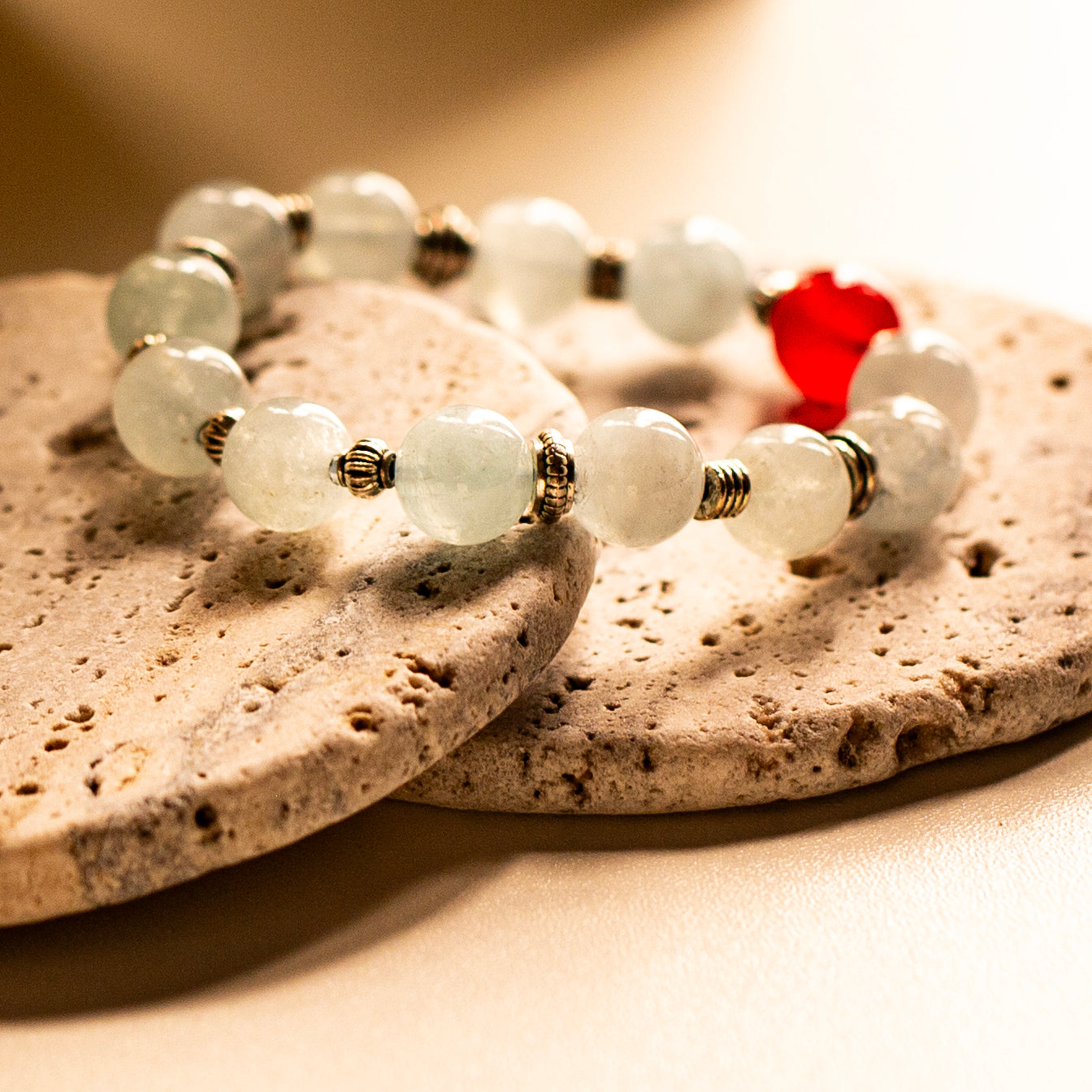【LUCKYORE-A25014】Aquamarine Crystal Bracelet